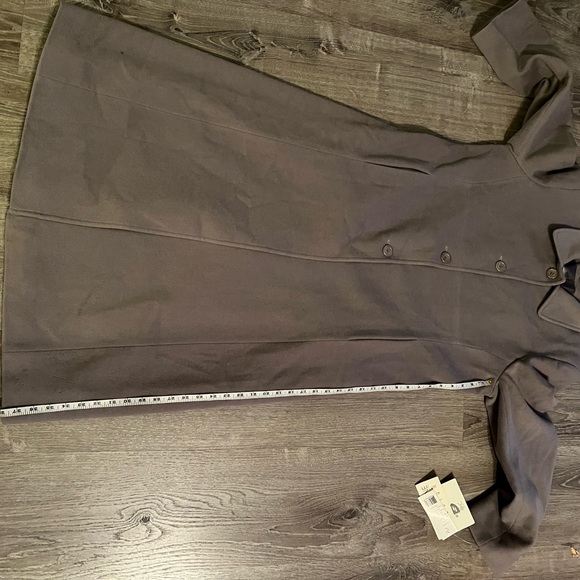 Larry Levine luxe lambs wool and cashmere long coat - Picture 3 of 15